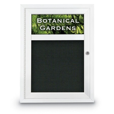 United Visual Products Indoor Enclosed Combo Board, 42"x32", Gold Frame/Burgundy & Forbo UVCB4232G-BURGUN-FORBO